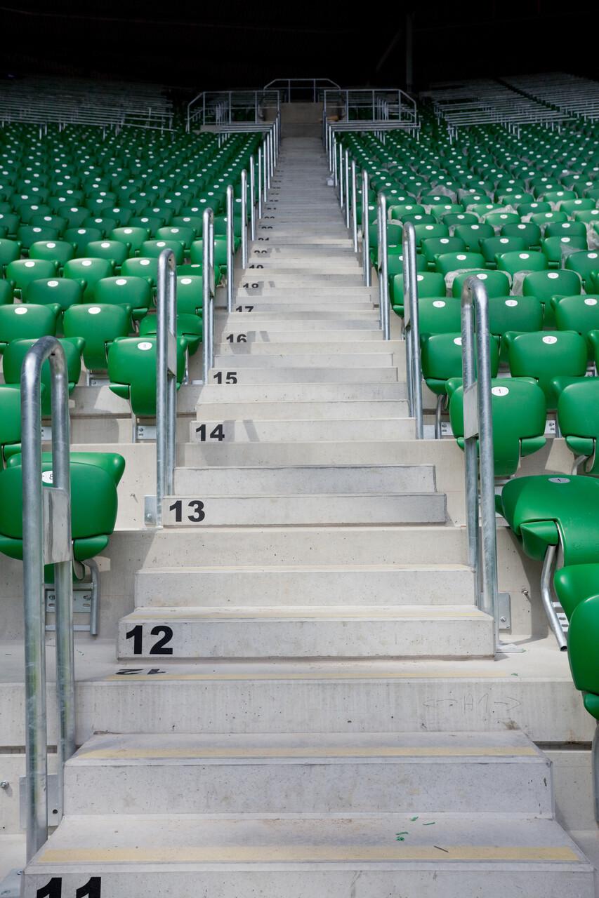 Trybuny na Tarczyński Arena we Wrocławiu